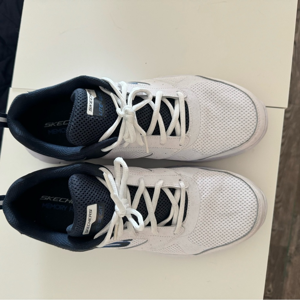 Skechers Men's White Athletic Shoes